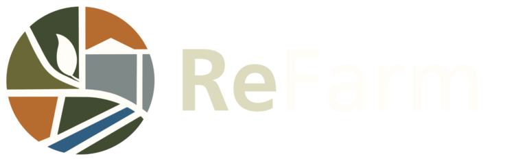 ReFarm Logo dark backgrounds